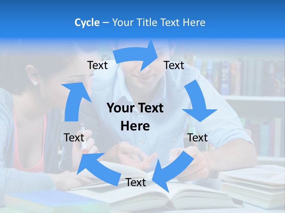 Woman College Book PowerPoint Template