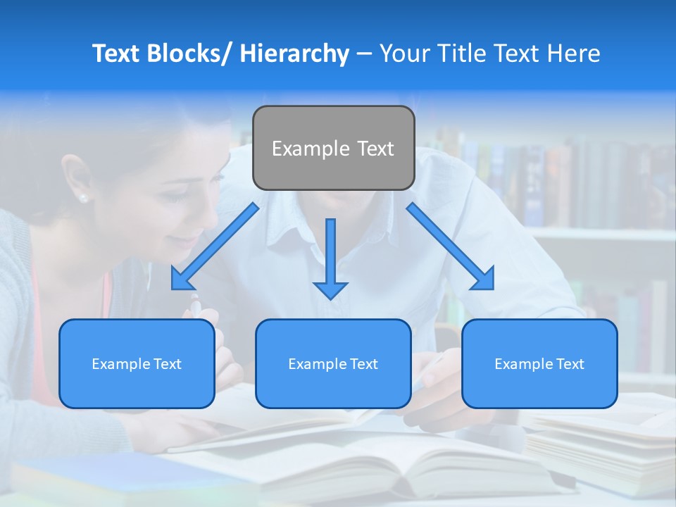 Woman College Book PowerPoint Template