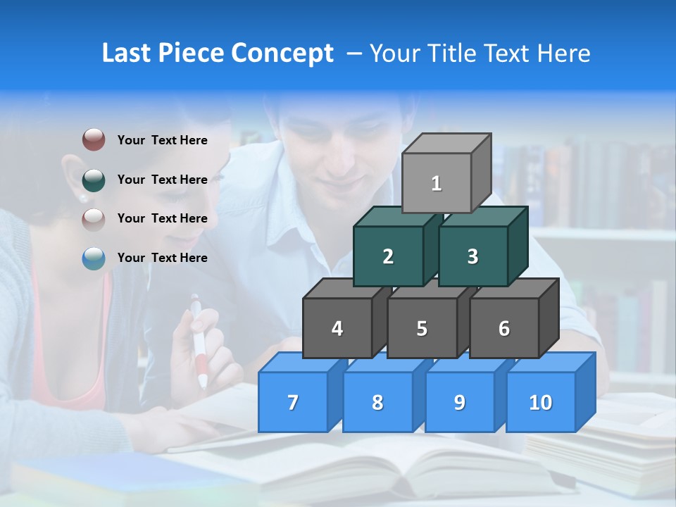 Woman College Book PowerPoint Template