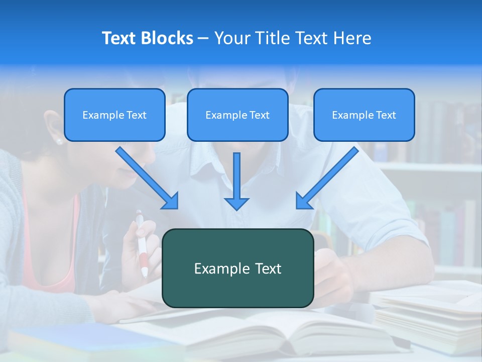 Woman College Book PowerPoint Template