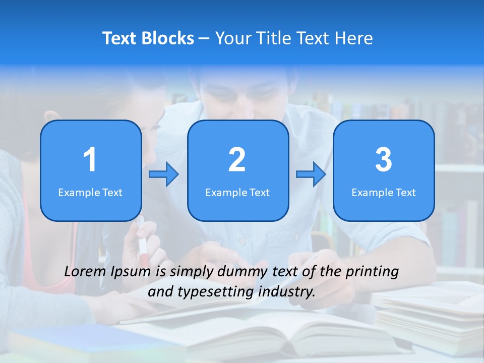Woman College Book PowerPoint Template