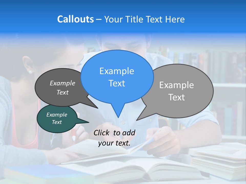 Woman College Book PowerPoint Template