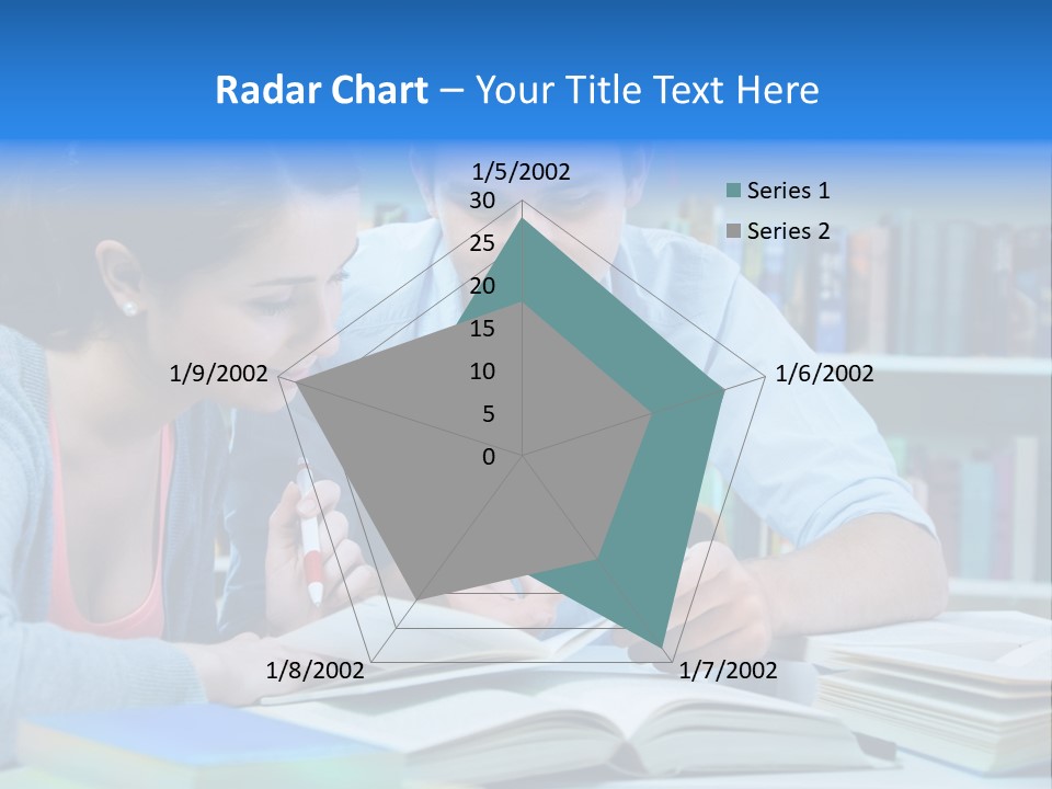 Woman College Book PowerPoint Template