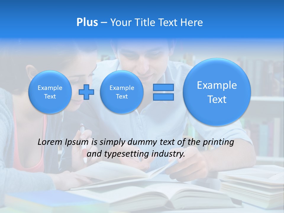 Woman College Book PowerPoint Template