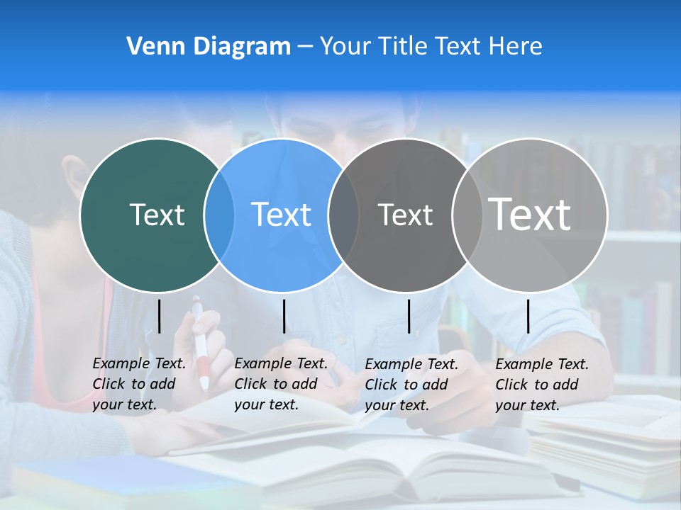 Woman College Book PowerPoint Template