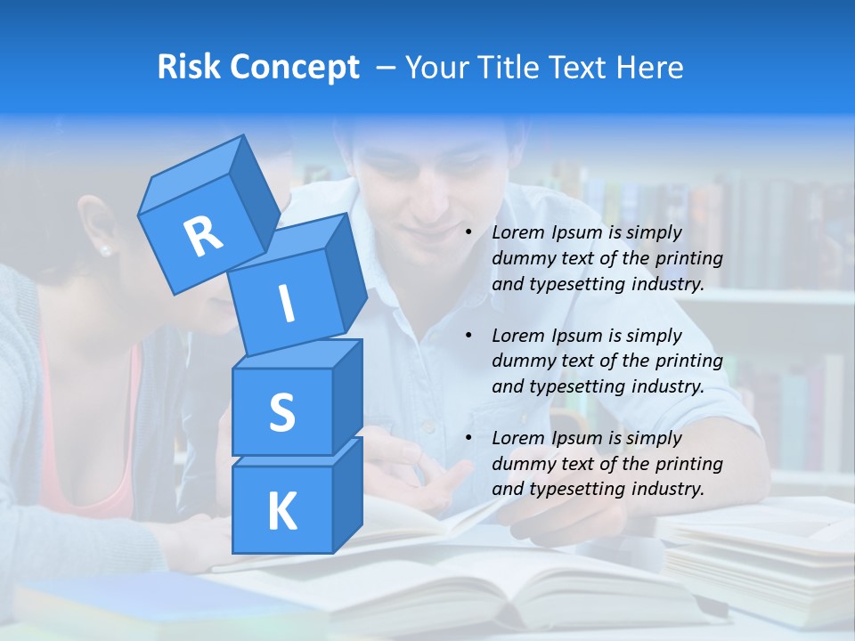 Woman College Book PowerPoint Template