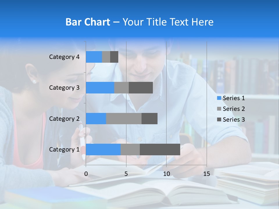 Woman College Book PowerPoint Template