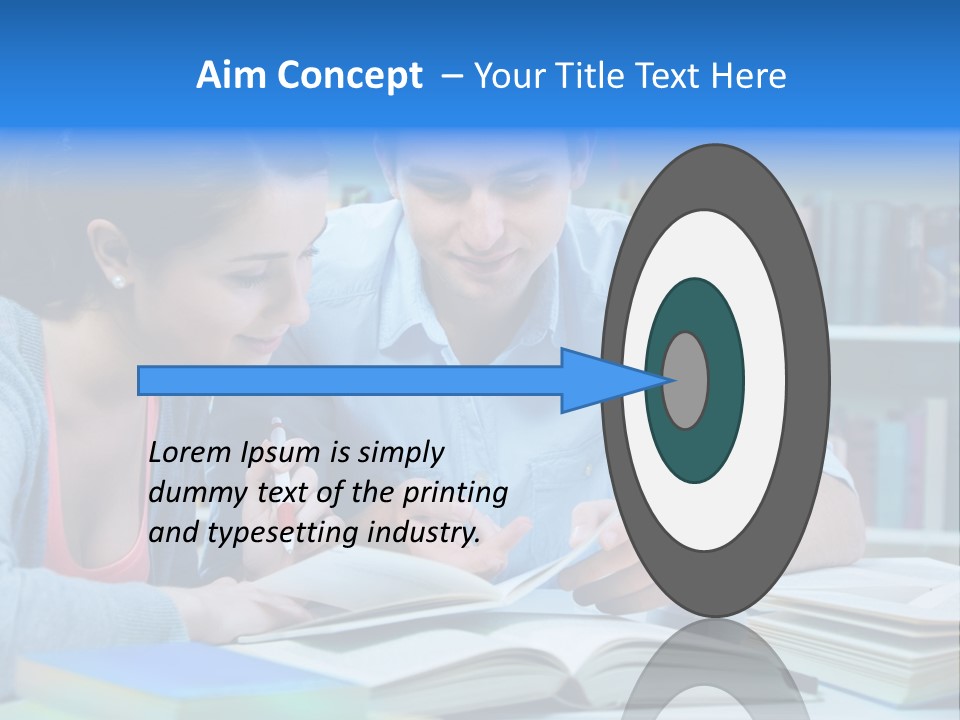 Woman College Book PowerPoint Template