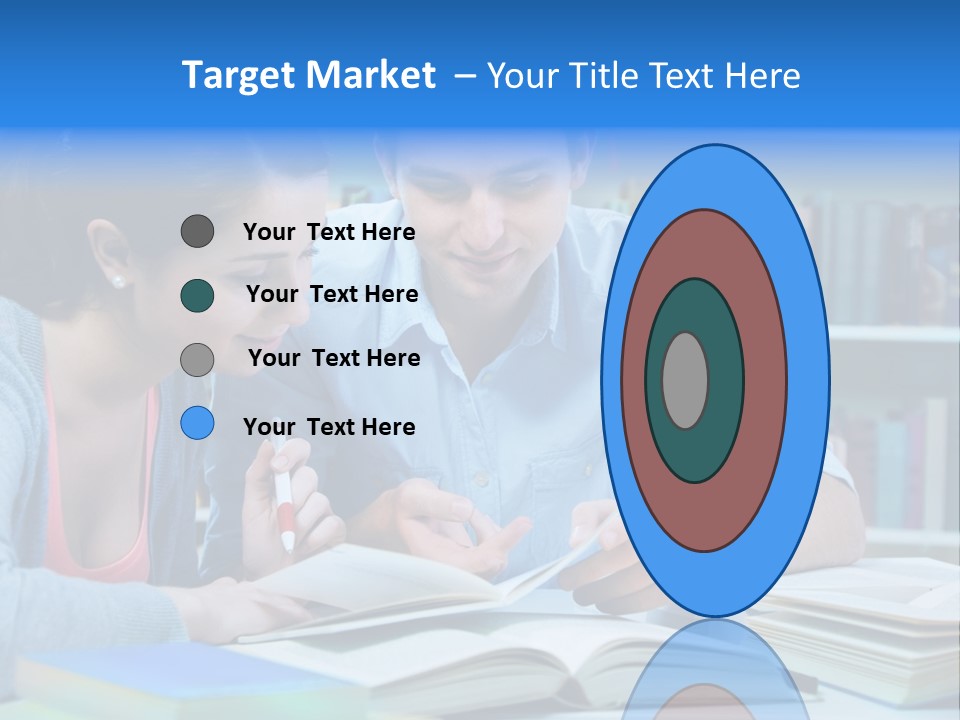 Woman College Book PowerPoint Template