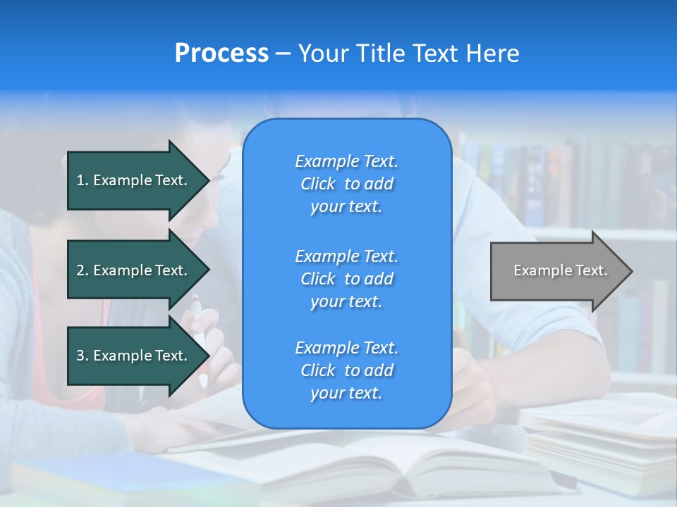 Woman College Book PowerPoint Template