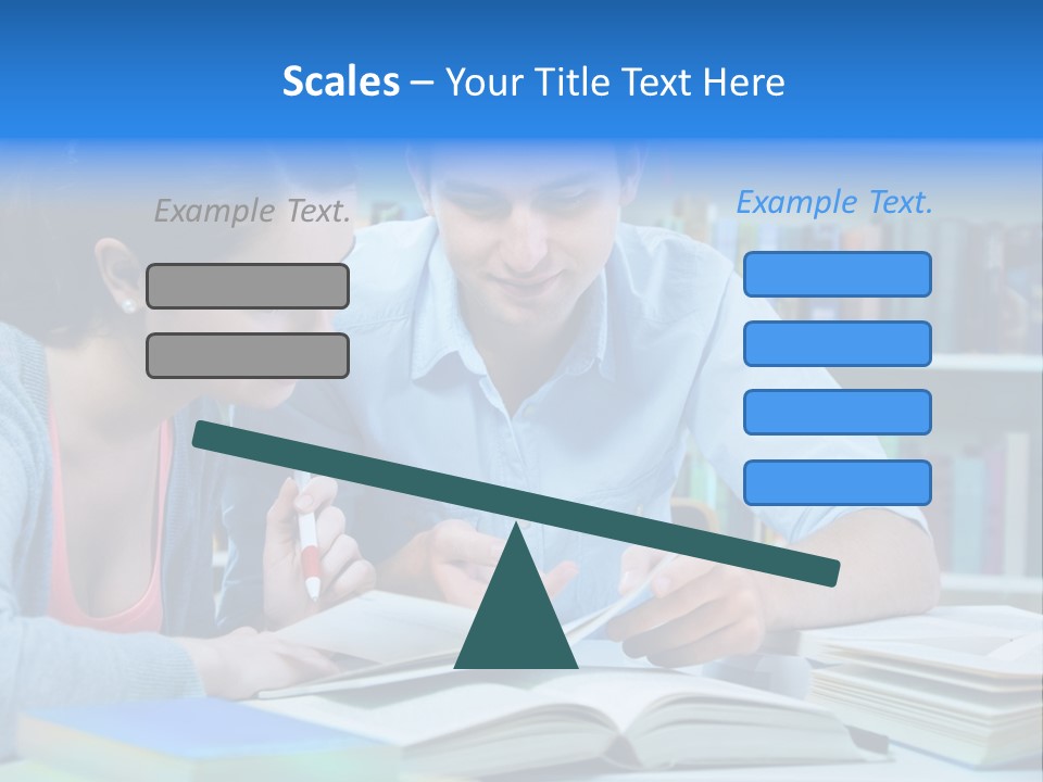 Woman College Book PowerPoint Template