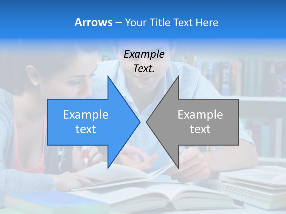 Woman College Book PowerPoint Template