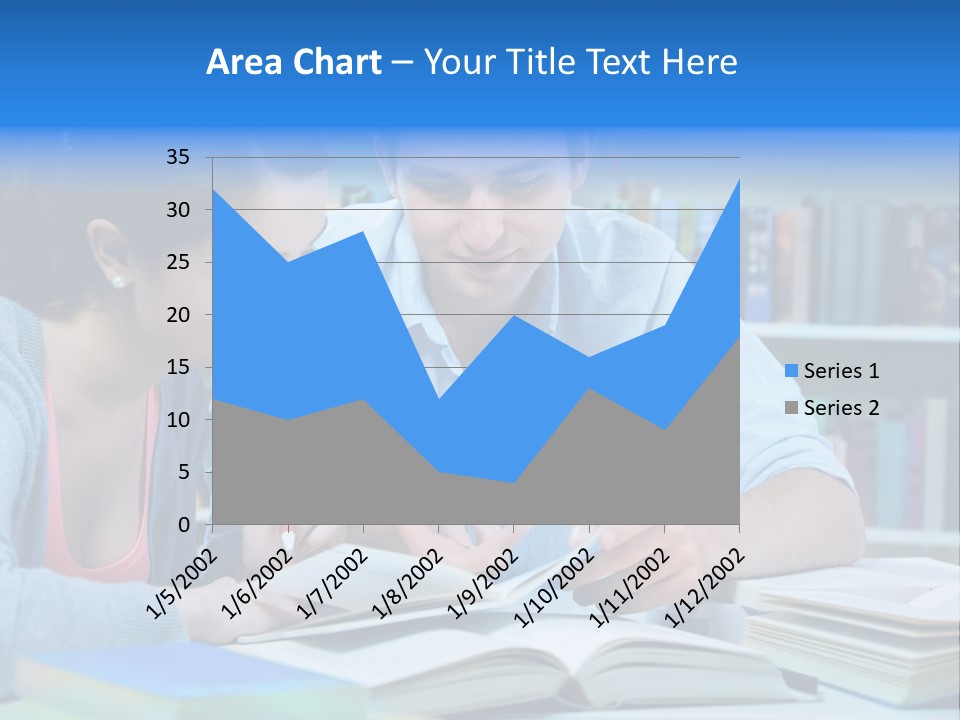 Woman College Book PowerPoint Template