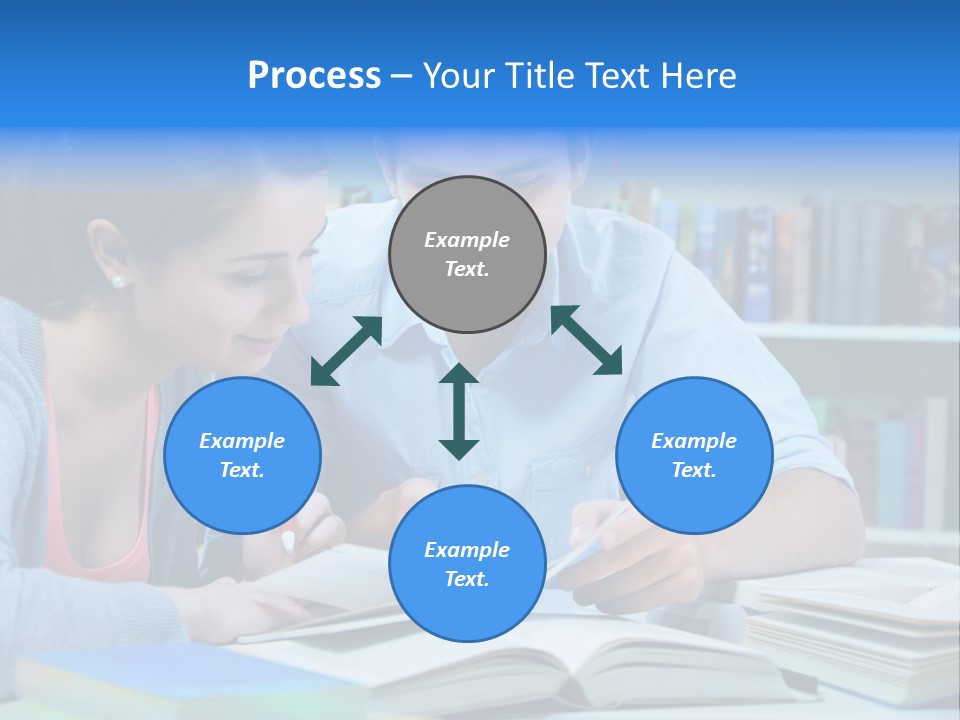 Woman College Book PowerPoint Template