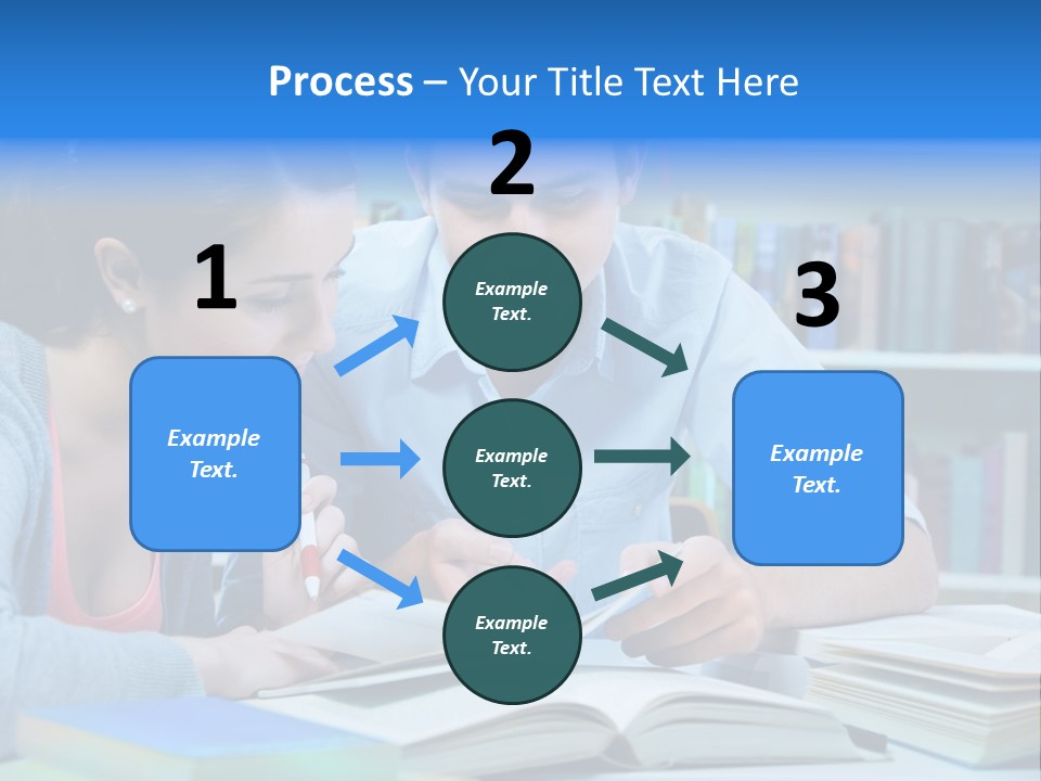 Woman College Book PowerPoint Template