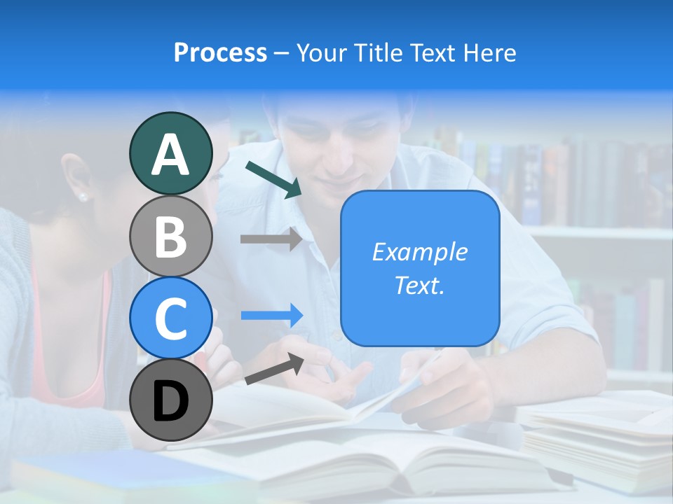 Woman College Book PowerPoint Template