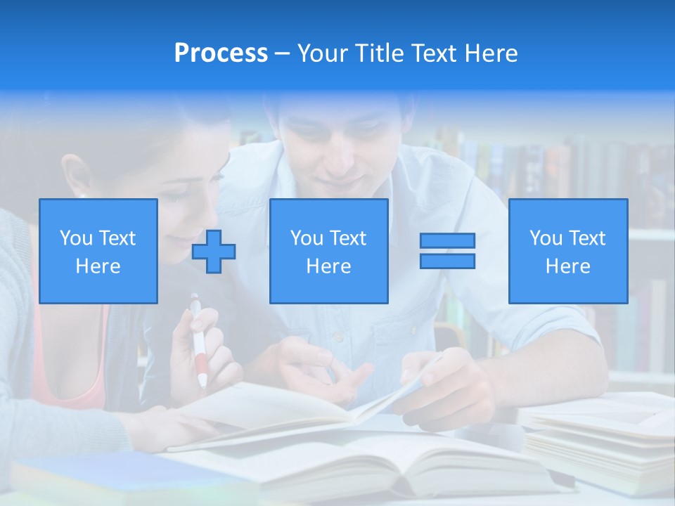 Woman College Book PowerPoint Template