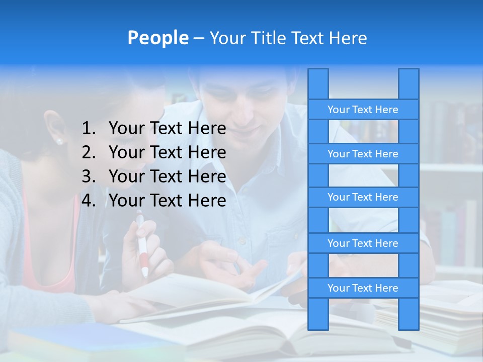 Woman College Book PowerPoint Template