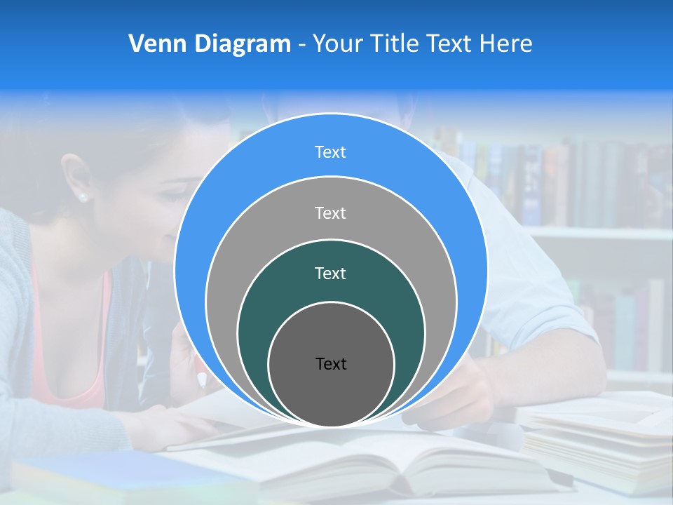 Woman College Book PowerPoint Template