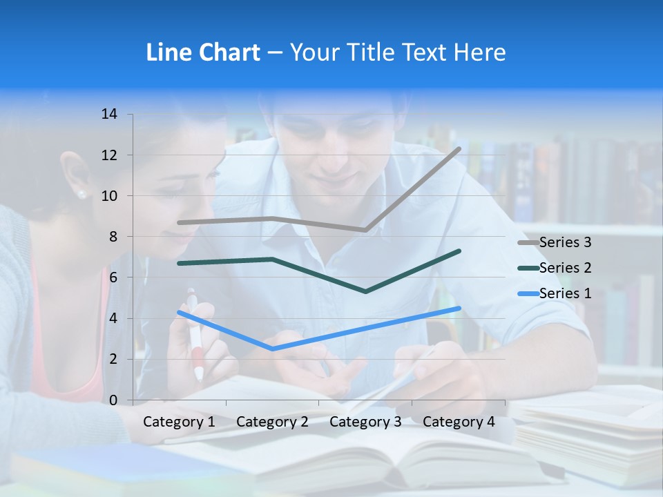 Woman College Book PowerPoint Template