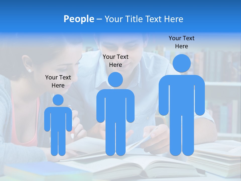 Woman College Book PowerPoint Template