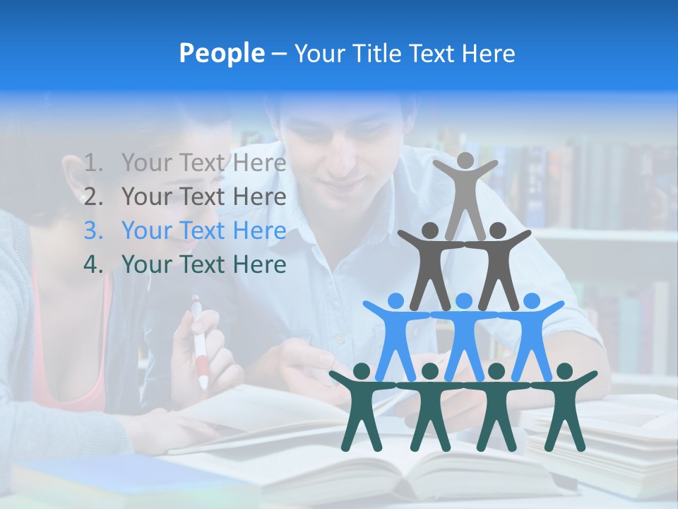 Woman College Book PowerPoint Template