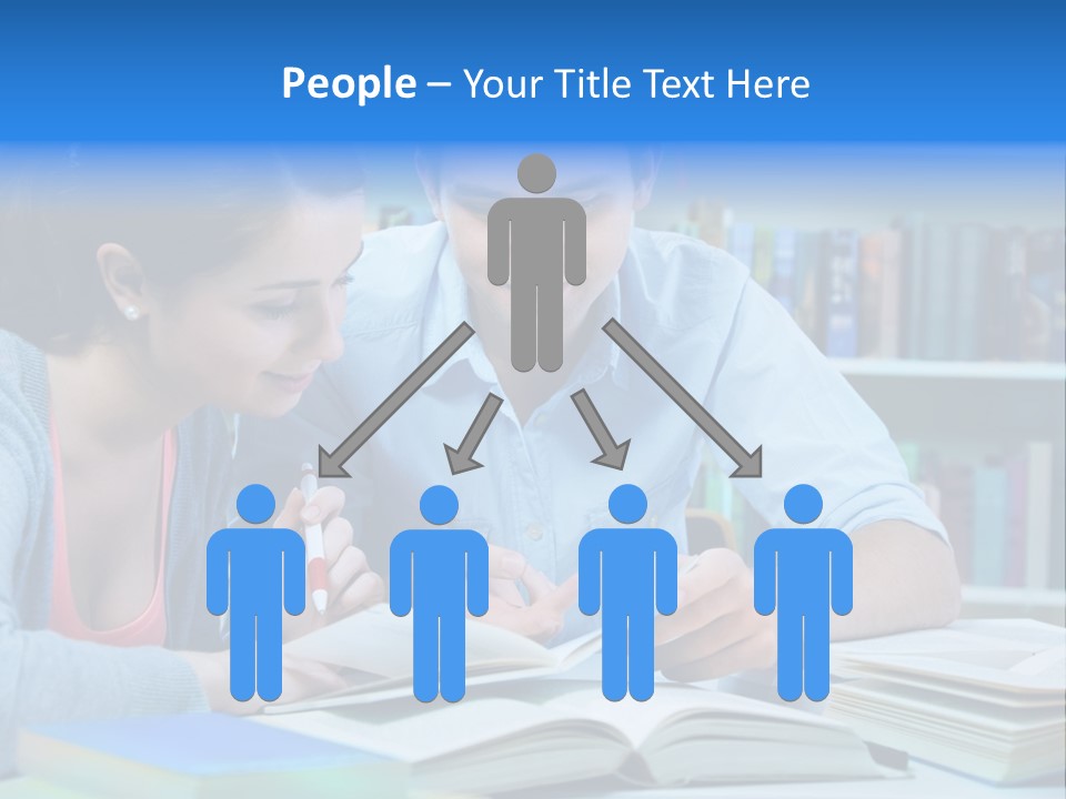Woman College Book PowerPoint Template