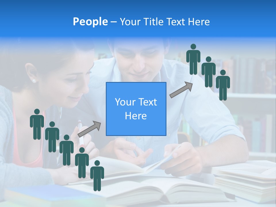 Woman College Book PowerPoint Template