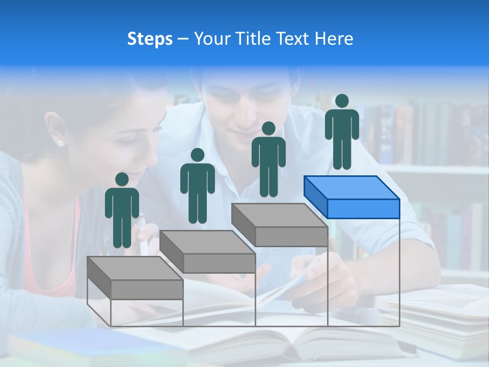 Woman College Book PowerPoint Template