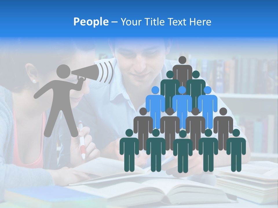 Woman College Book PowerPoint Template