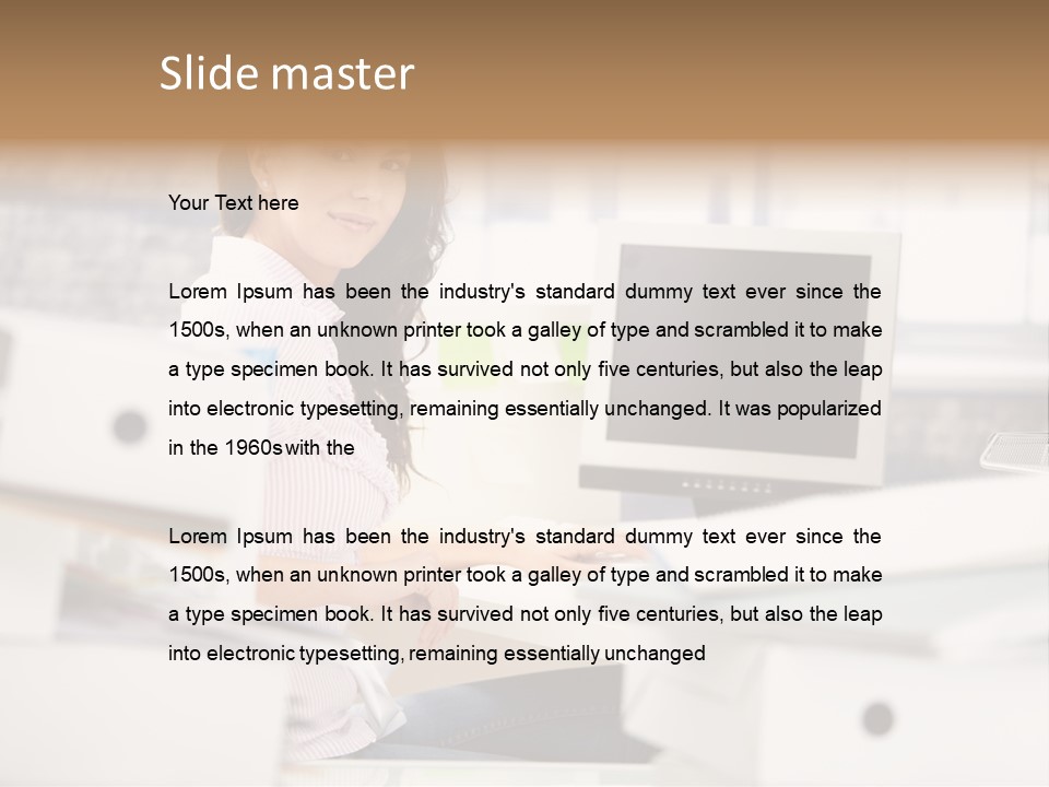 Worker Good Woman PowerPoint Template