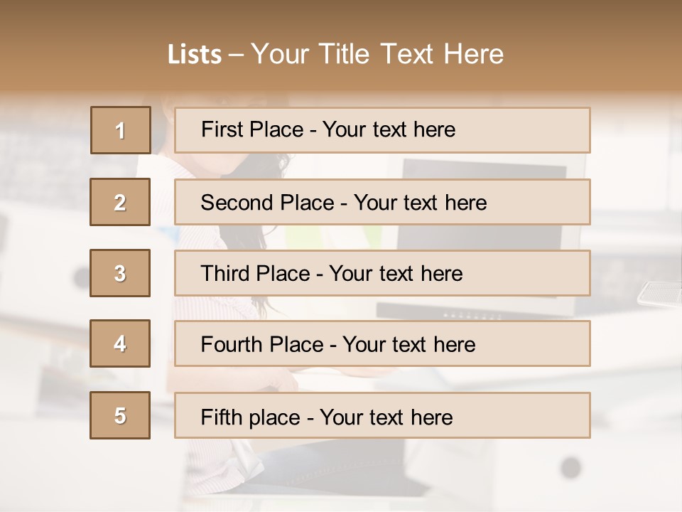 Worker Good Woman PowerPoint Template