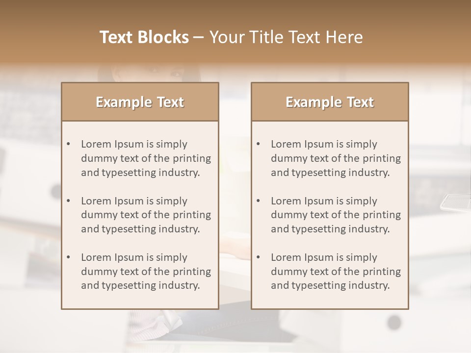 Worker Good Woman PowerPoint Template