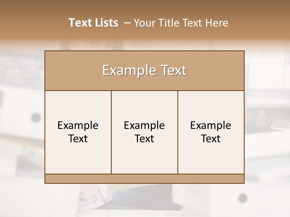 Worker Good Woman PowerPoint Template