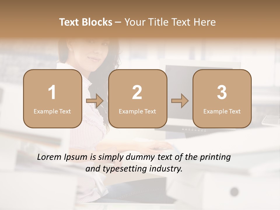 Worker Good Woman PowerPoint Template