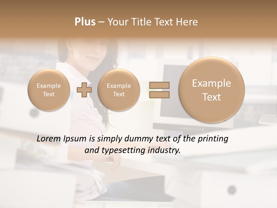 Worker Good Woman PowerPoint Template