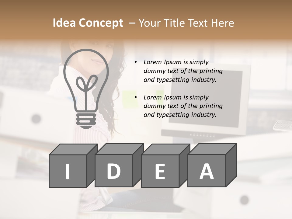 Worker Good Woman PowerPoint Template