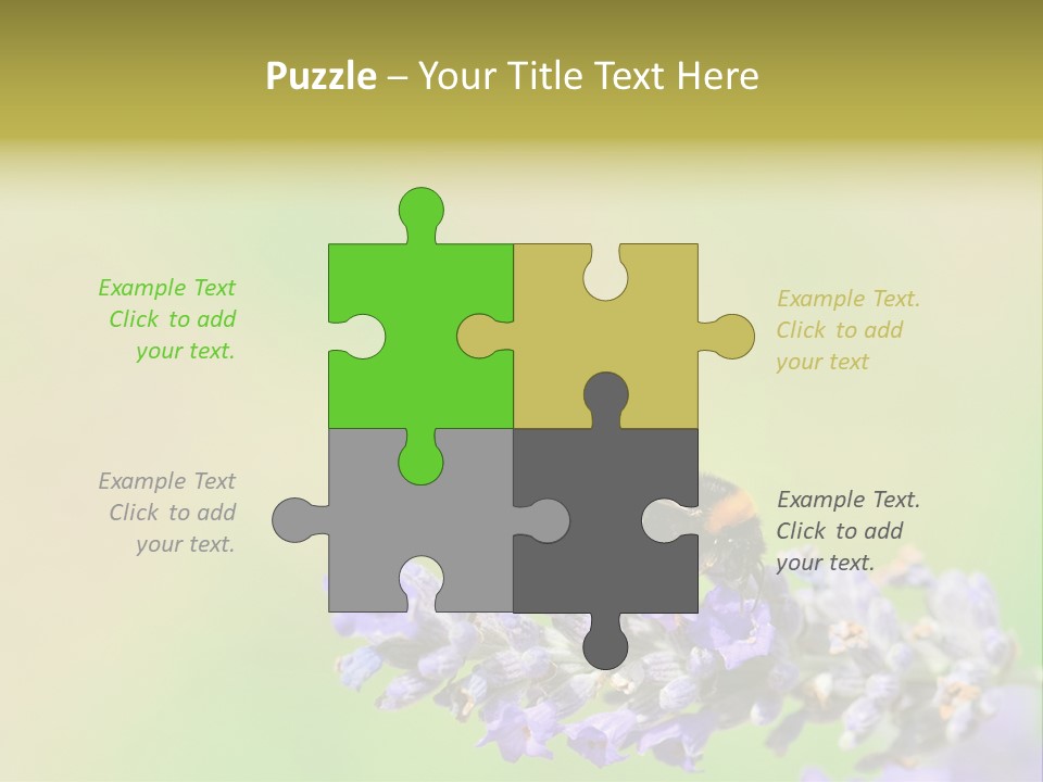 Furry Pollination Pollen PowerPoint Template