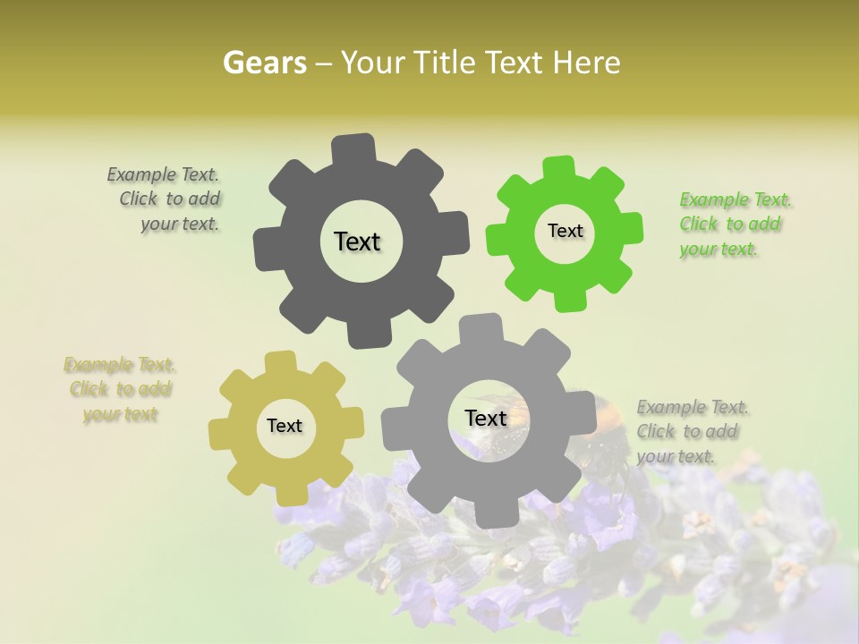 Furry Pollination Pollen PowerPoint Template