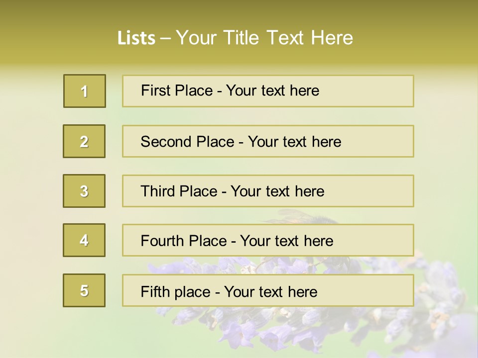 Furry Pollination Pollen PowerPoint Template