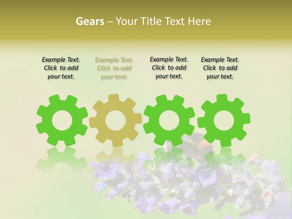 Furry Pollination Pollen PowerPoint Template