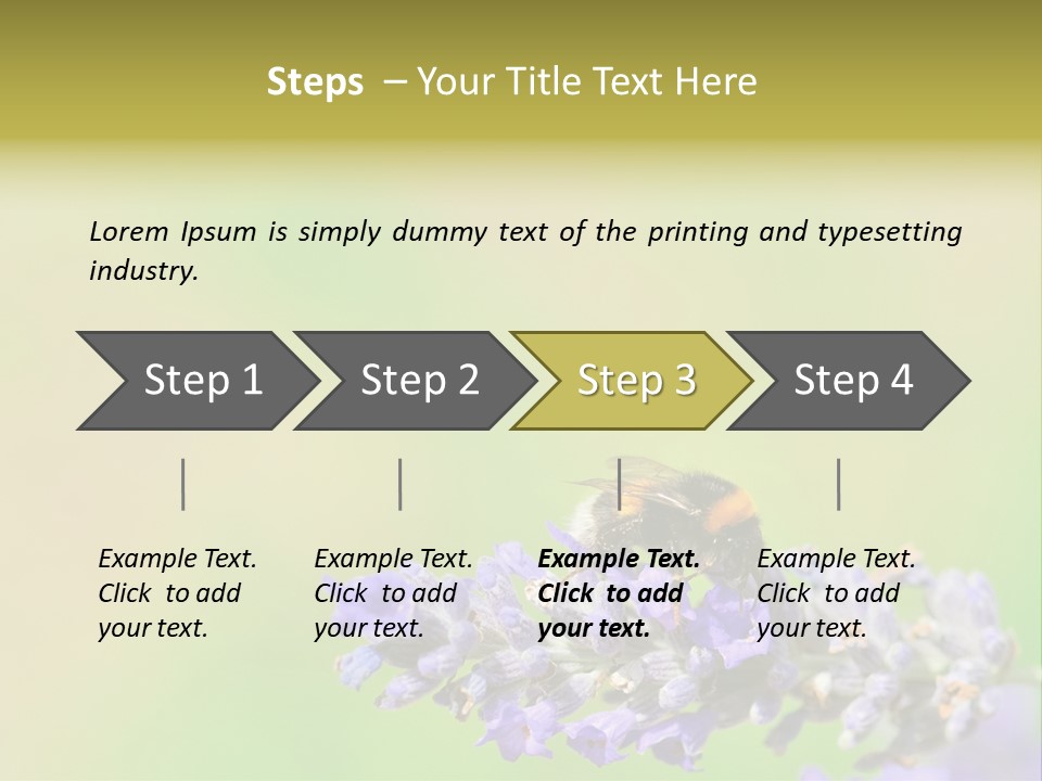 Furry Pollination Pollen PowerPoint Template