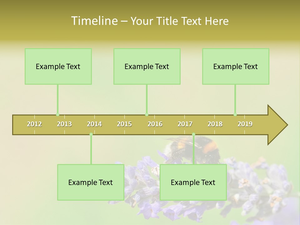 Furry Pollination Pollen PowerPoint Template