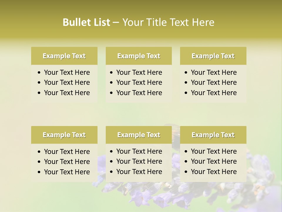 Furry Pollination Pollen PowerPoint Template