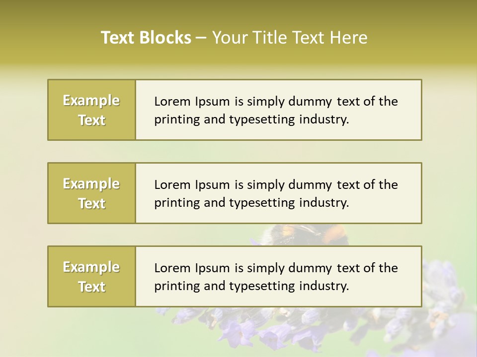Furry Pollination Pollen PowerPoint Template