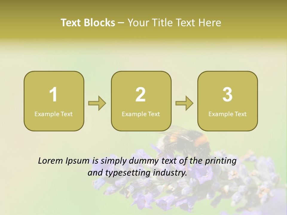 Furry Pollination Pollen PowerPoint Template