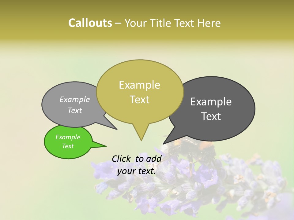 Furry Pollination Pollen PowerPoint Template