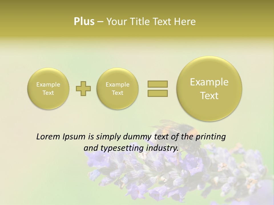 Furry Pollination Pollen PowerPoint Template