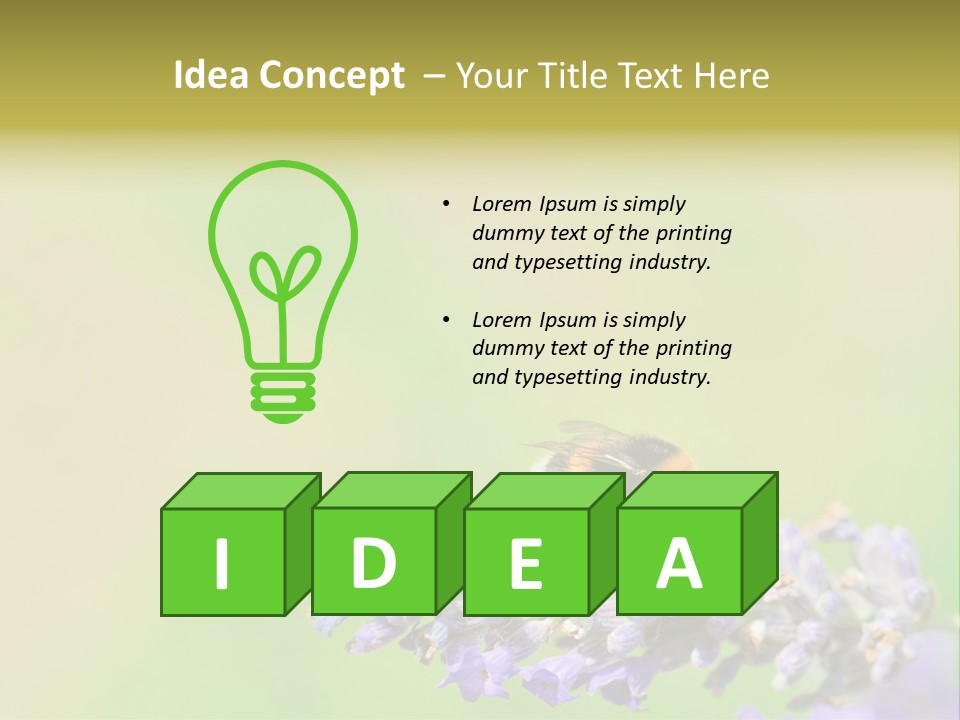 Furry Pollination Pollen PowerPoint Template