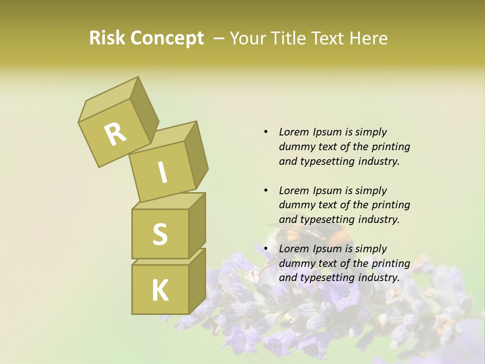 Furry Pollination Pollen PowerPoint Template